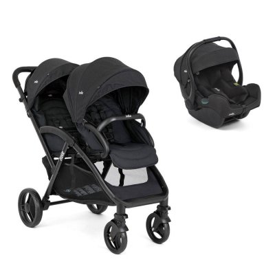 Poussette duo evalite double shale + siège auto i-gemm 3 raven