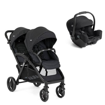 Poussette duo evalite double shale + siège auto i-starter eclipse