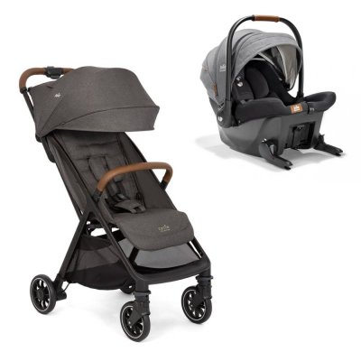 Poussette duo pact pro shell gray + siège auto sprint carbon gris