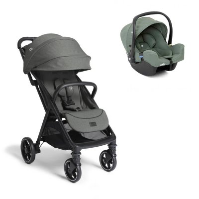 Poussette duo parcel lx signature evergreen + siège auto i-snug 2 laurel vert