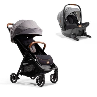 Poussette duo parcel signature + siège auto sprint carbon gris