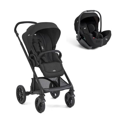 Poussette duo chrome 2 raven + siège auto i-level pro eclipse noir