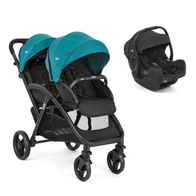 Poussette duo evalite double capri + siège auto i-gemm 3 raven