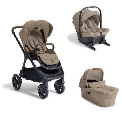 Poussette trio finiti signature + siège auto sprint + nacelle ramble xl sandstone beige