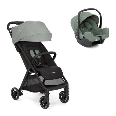 Poussette duo pact pro abyss + siège auto i-snug 2 laurel vert