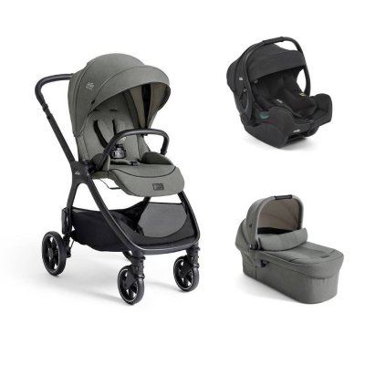 Poussette trio valora + siège auto i-gemm 3 raven + nacelle ramble xl evergreen