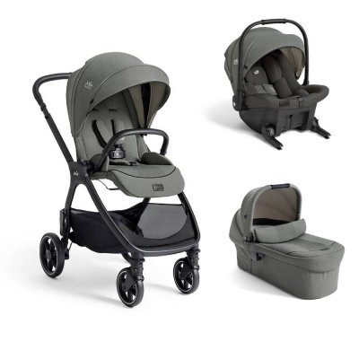 Poussette trio valora + siège auto sprint r129 + nacelle ramble xl evergreen