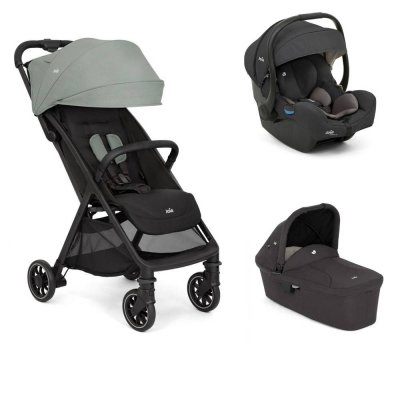 Poussette trio pact pro abyss vert + siège auto i-gemm 3 shale + nacelle ramble shale noir