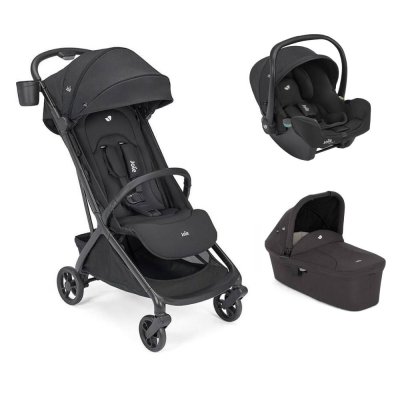 Poussette trio porto + siège auto i-snug 2 raven + nacelle ramble shale