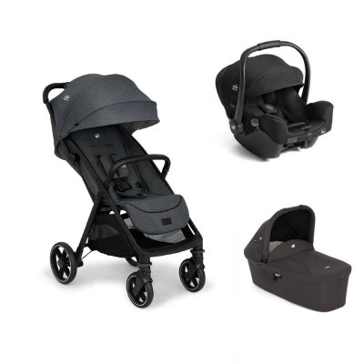 Poussette trio parcel lx signature ebony + siège auto i-starter sandstone + nacelle ramble shale
