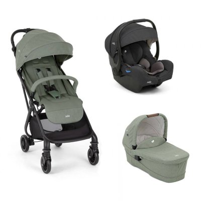 Poussette trio tourist laurel vert + siège auto i-gemm 3 shale noir + nacelle ramble xl laurel