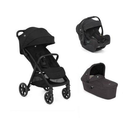 Poussette trio parcel lx signature eclipse + siège auto i-gemm 3 raven + nacelle ramble shale