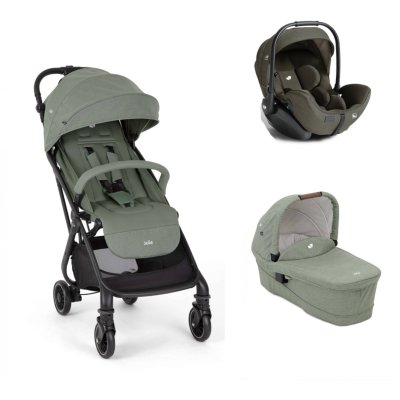 Poussette trio tourist + siège auto i-level pro evergreen + nacelle ramble xl laurel vert