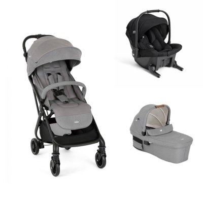 Poussette trio tourist + siège auto sprint eclipse + nacelle ramble xl pebble gris / noir