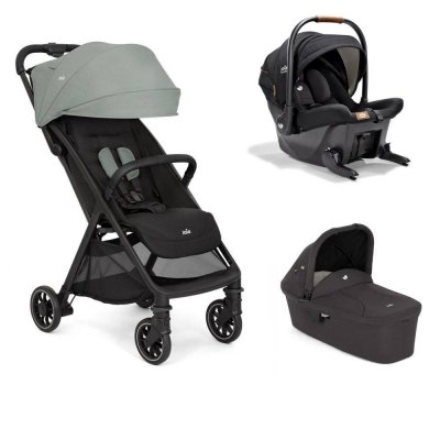 Poussette trio pact pro abyss vert + siège auto sprint eclipse + nacelle ramble shale noir