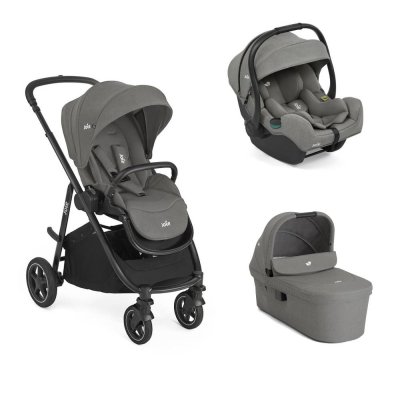 Poussette trio versatrax + siège auto i-gemm 3 + nacelle ramble xl quartz