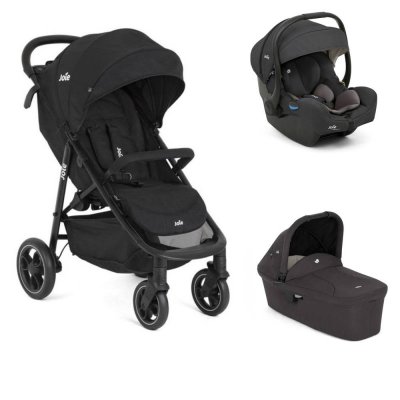 Poussette trio litetrax + siège auto i-gemm 3 + nacelle ramble shale noir