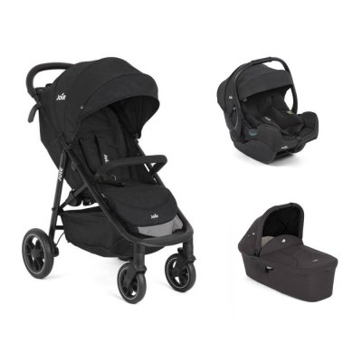 Poussette trio litetrax + siège auto i-gemm 3 raven + nacelle ramble shale noir