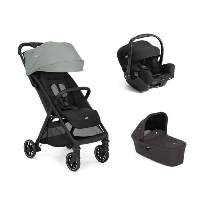 Poussette trio pact pro abyss + siège auto i-starter eclipse + nacelle ramble shale
