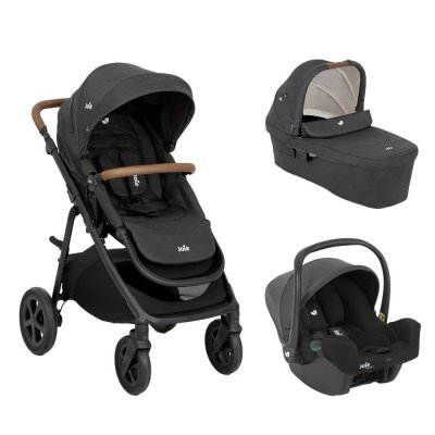 Poussette trio alore + siège auto i-snug 2 + nacelle ramble xl shale noir