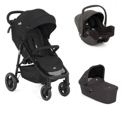 Poussette trio litetrax + siège auto i-snug 2 + nacelle ramble shale noir