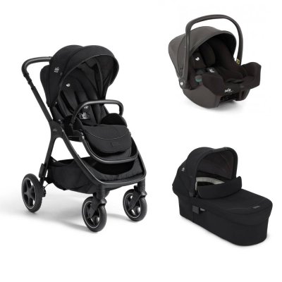 Poussette trio finiti signature eclipse + siège auto i-snug 2 shale + nacelle ramble signature xl eclipse noir
