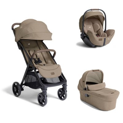Poussette trio parcel lx signature + siège auto i-level pro signature + nacelle ramble xl sandstone beige