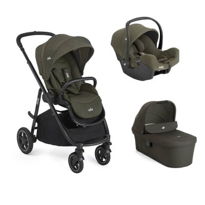 Poussette trio versatrax + siège auto i-snug 2 + nacelle ramble xl fern