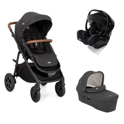 Poussette trio alore shale + siège auto i-jemini eclipse + nacelle ramble xl shale noir