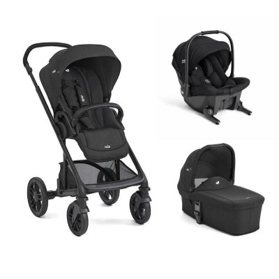 Poussette trio chrome 2 + siège auto sprint eclipse + nacelle chrome 2 raven