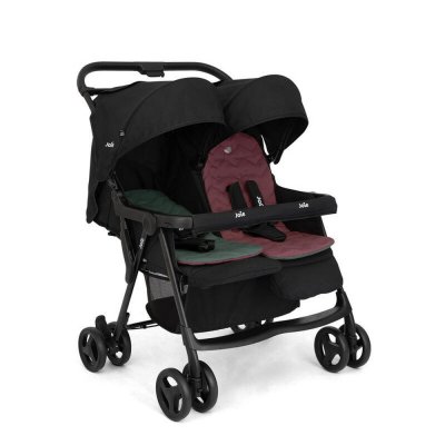 Poussette double aire twin shale noir