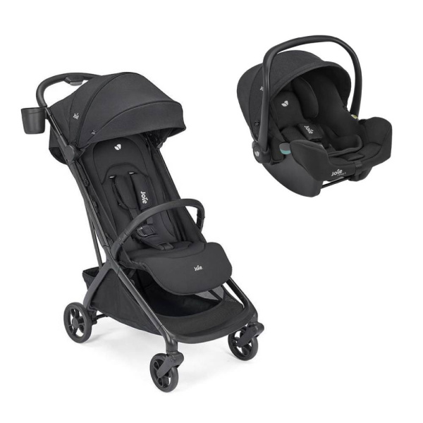 Poussette duo porto + siège auto i-snug 2 raven Joie