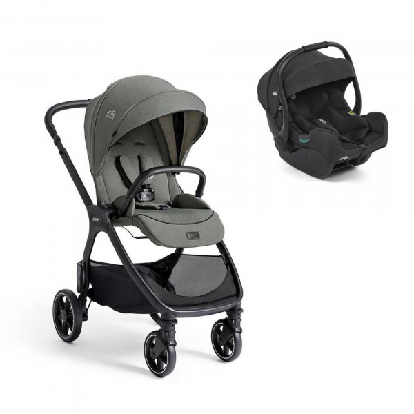 Poussette duo valora evergreen + siège auto i-gemm 3 raven Joie