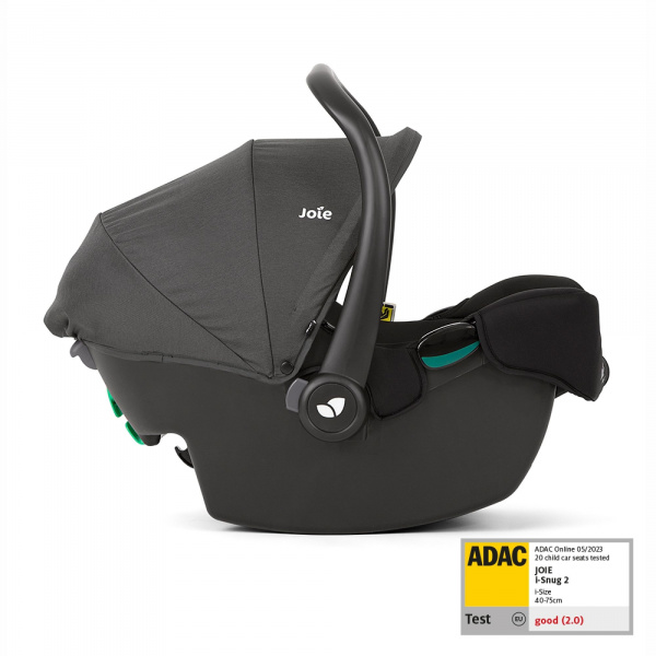 Poussette duo pact pro oak beige + siège auto i-snug 2 shale noir Joie