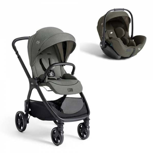 Poussette duo valora signature + siège auto i-level pro evergreen Joie