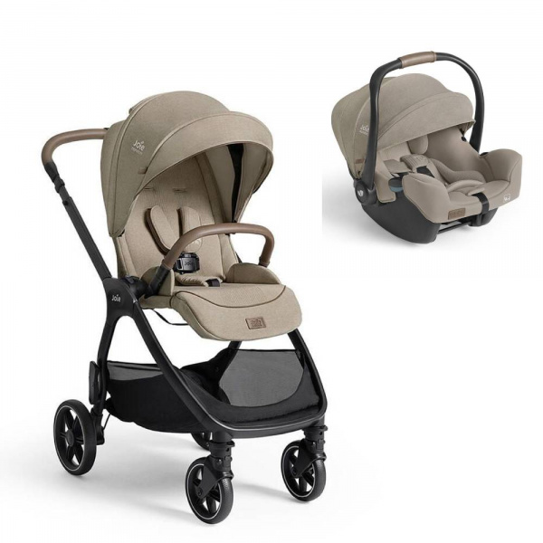 Poussette duo valora signature + siège auto i-starter sandstone Joie