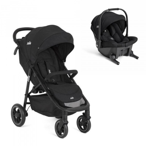 Poussette duo litetrax shale + siège auto sprint eclipse noir Joie