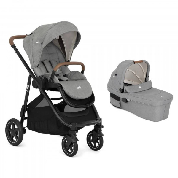 Poussette duo versatrax + nacelle ramble xl pebble gris Joie