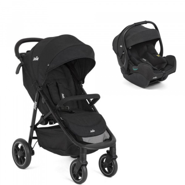 Poussette duo litetrax shale + siège auto i-gemm 3 raven Joie