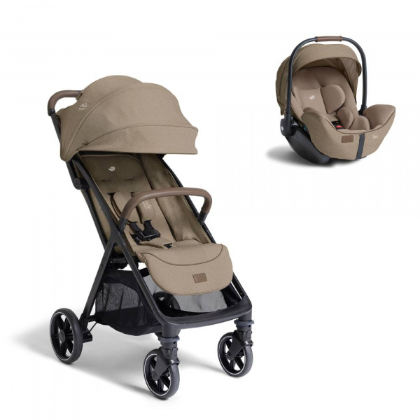 Poussette duo parcel lx signature + siège auto i-level pro signature sandstone beige Joie