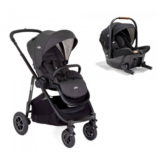 Poussette duo versatrax shale + siège auto sprint eclipse noir Joie