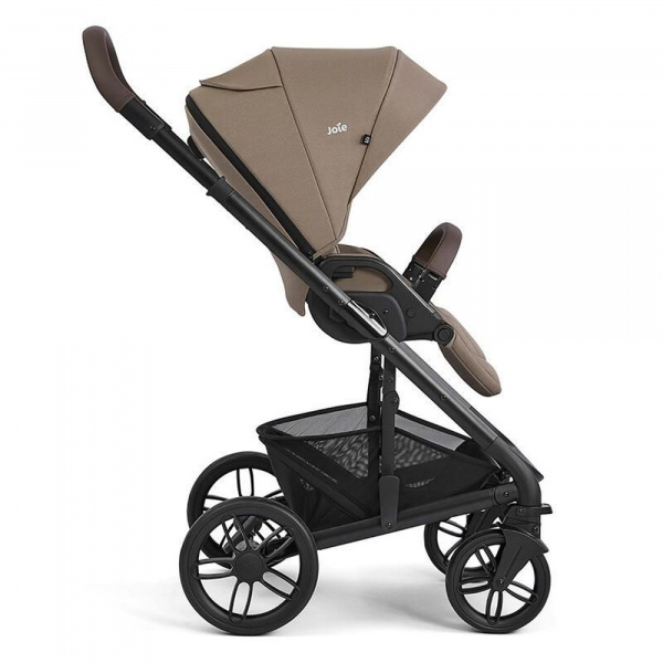 Poussette duo chrome 2 cashew + siège auto i-level pro sandstone marron Joie