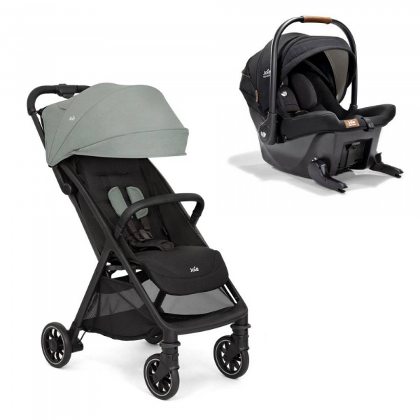 Poussette duo pact pro abyss vert + siège auto sprint eclipse noir Joie