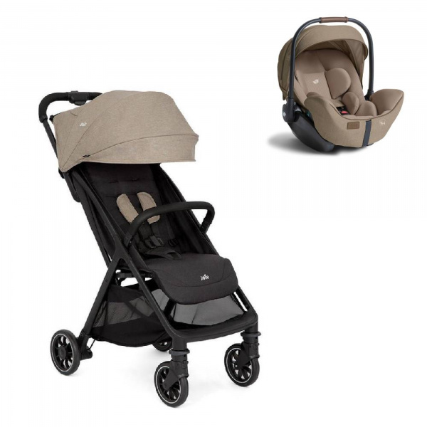Poussette duo pact pro twig + siège auto i-level pro sandstone beige Joie