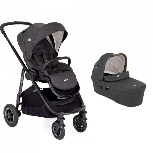 Poussette duo versatrax + nacelle ramble xl shale noir Joie