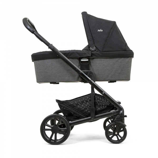 Poussette trio chrome + siège auto i-gemm 3 + nacelle chrome shale noir Joie