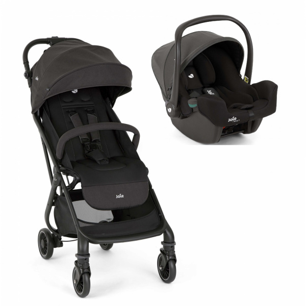 Poussette duo tourist + siège auto i-snug 2 shale noir Joie