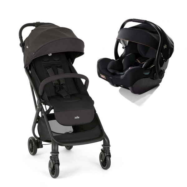 Poussette duo tourist shale + siège auto i-jemini eclipse noir Joie