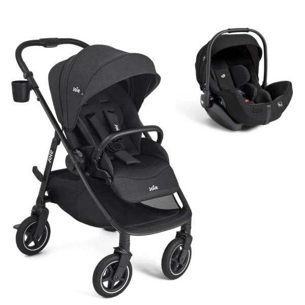 Poussette duo versadrift raven + siège auto i-level pro eclipse Joie