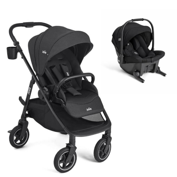 Poussette duo versadrift raven + siège auto sprint eclipse Joie